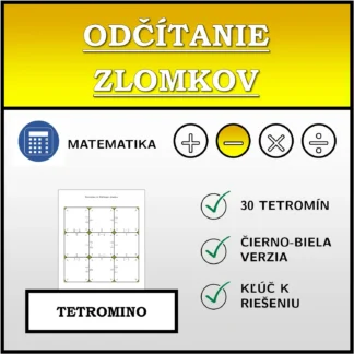 Tetromino: Odčítanie zlomkov