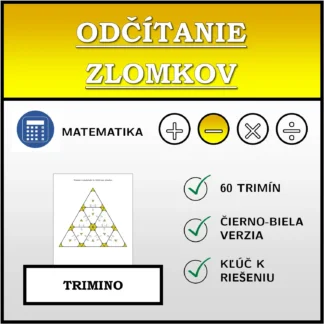 Trimino: Odčítanie zlomkov