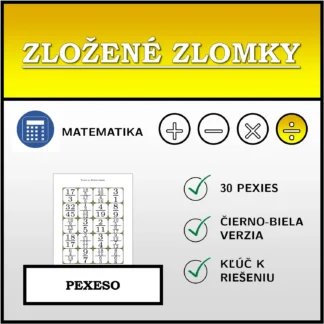 Pexeso: Zložené zlomky