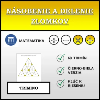 Trimino: Násobenie a delenie zlomkov