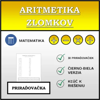 Priraďovačka: Aritmetika zlomkov