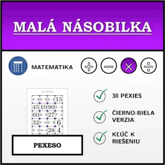 Pexeso: Malá násobilka