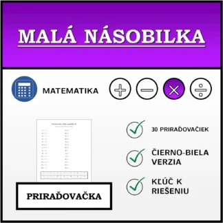 Priraďovačka: Malá násobilka