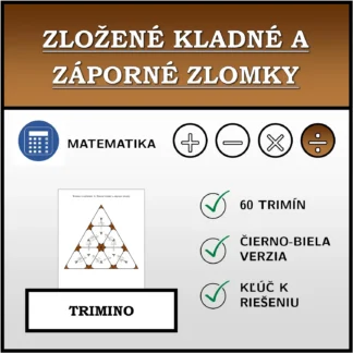 Trimino: Zložené kladné a záporné zlomky