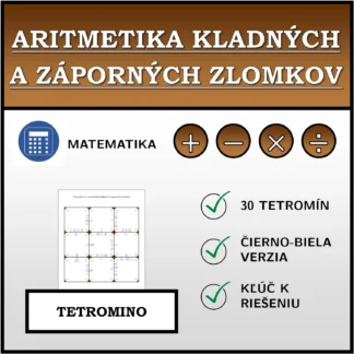 Tetromino: Aritmetika kladných a záporných zlomkov