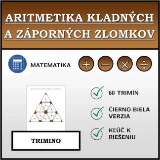 Trimino: Aritmetika kladných a záporných zlomkov
