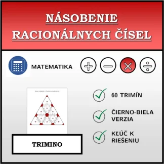 Trimino: Násobenie racionálnych čísel