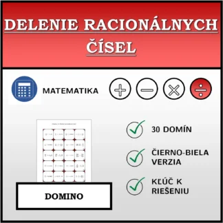Domino: Delenie racionálnych čísel