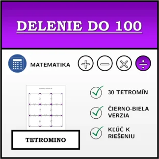Tetromino: Delenie do 100