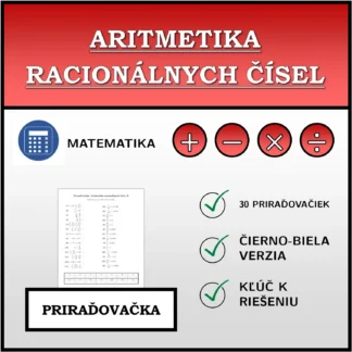 Priraďovačka: Aritmetika racionálnych čísel