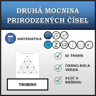 Trimino: Druhá mocnina prirodzených čísel