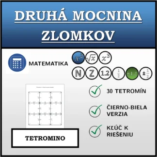 Tetromino: Druhá mocnina zlomkov