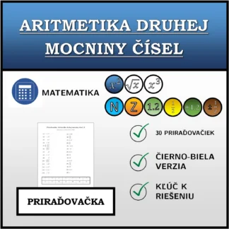 Priraďovačka: Aritmetika druhej mocniny čísel