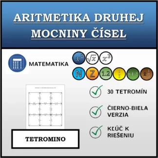 Tetromino: Aritmetika druhej mocniny čísel