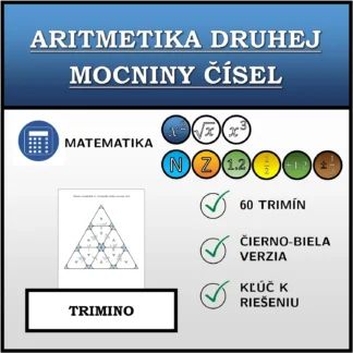 Trimino: Aritmetika druhej mocniny čísel