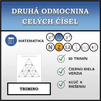 Trimino: Druhá odmocnina celých čísel
