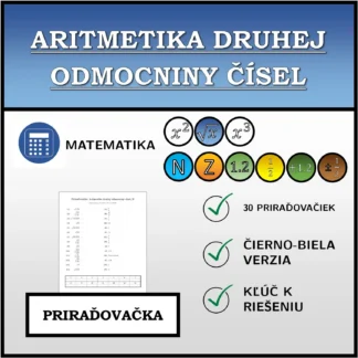 Priraďovačka: Aritmetika druhej odmocniny čísel